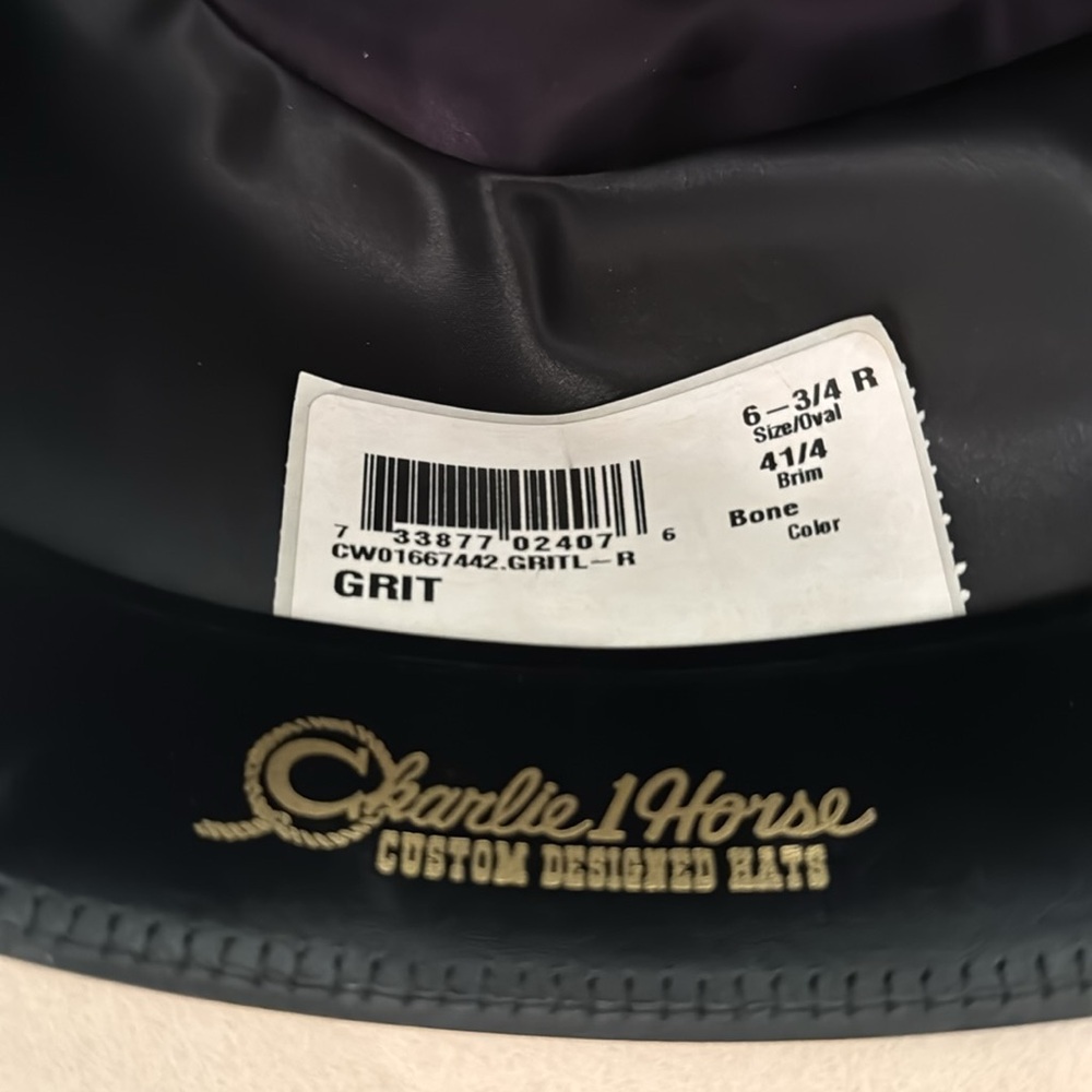 Vintage Charlie one horse hat- Brand new size 6 3/4 - Picture 6 of 6